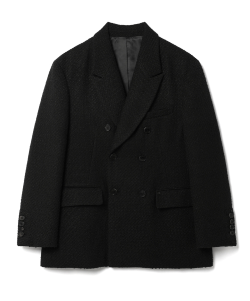 Tweed Peaked Double Blazer