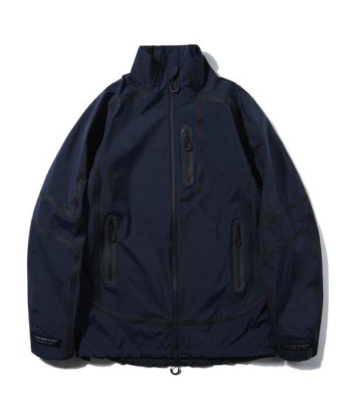 WOL027_3LAYER SEAMSEALING STAND SHELL JACKET_Navy
