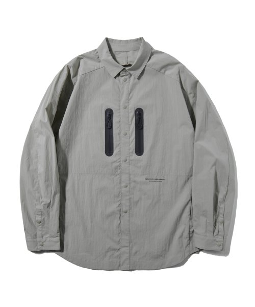 WCL007_LIGHT REFLECTION POCKET SHIRTS_Warm Gray