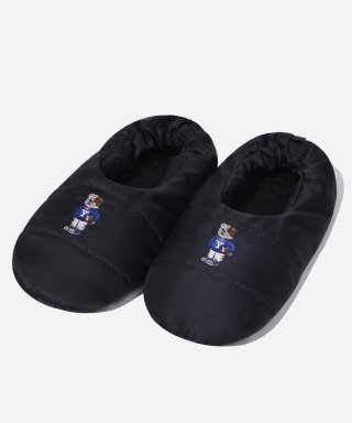 예일(YALE) EMBROIDERY DAN PADDED LOUNGE SHOES BLACK 상품 이미지