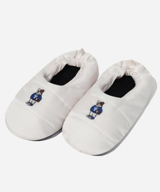 예일(YALE) EMBROIDERY DAN PADDED LOUNGE SHOES IVORY 상품 이미지