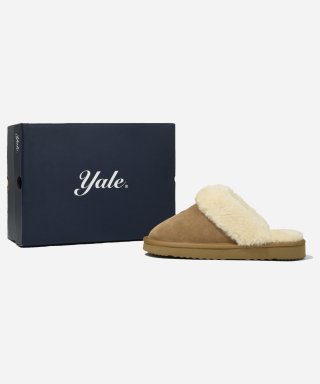 예일(YALE) HERITAGE DAN SUEDE SLIDES BEIGE 상품 이미지