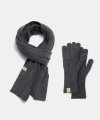 premium muffler gloves set (M024_charcoal)
