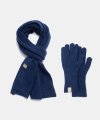 premium muffler gloves set (M024_dark blue)