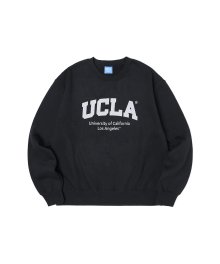 남여공용 UCLA 로고 프린트 기모 스웨트 셔츠[BLACK](UZALT91_39)