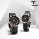 토르소(TORSO) T107MS-RBBK 클라시코 쿼츠 커플 워치 남여 메탈 시계