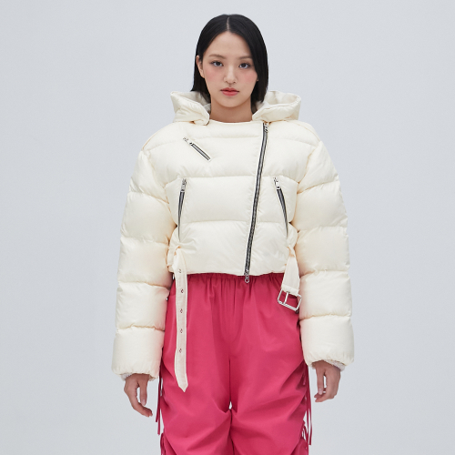 BELTED GOOSE DOWN JACKET IVORY BP4NK001