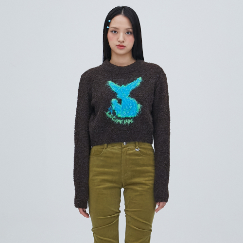 FOX FULLOVER KNIT BROWN BP4KL007