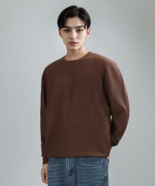 viscose cashlon knit (brown)