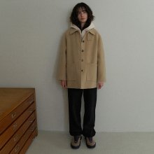 Handmade wool half coat