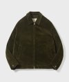 Drizzler Jacket British Texture 10 Wale Corduroy Cloth Washer Finish (Olive )