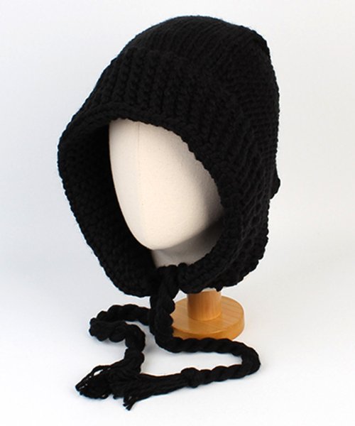 Black knit sales winter hat