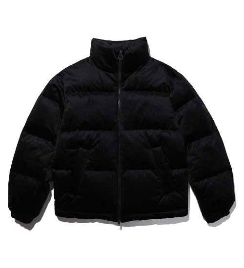 Пуховик UFC Monogram Relaxed Fit Velour Goose Down Black U1DJT4301BK