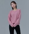 여성 보카시 V-NECK 스웨터-CFRG5273D0P