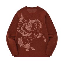 Pegasus Knit Pullover/Rust