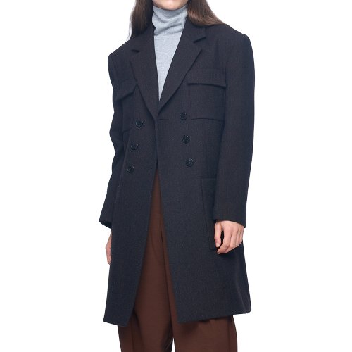 BERIT LONG JACKET SHADE DARK BROWN