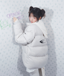 [레이 착용] Identity Down Jacket - Light Grey