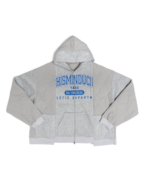 FR ZIP UP HOODIE GREY