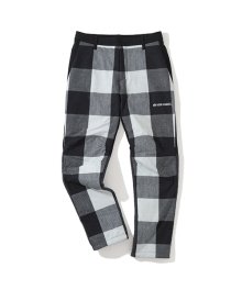 M CHECK PATTERN PRINT PADDING PANTS HP4CT05M