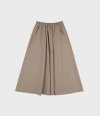 a line flared skirt / brown