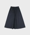 a line flared skirt / navy