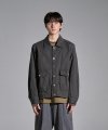 detachable vintage jacket (charcoal)