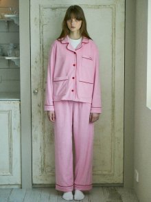 Powder Terry Pajama Set Pink