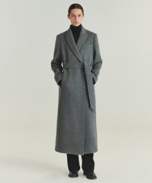Cashmere Robe Coat - Charcoal