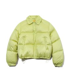 Macaron Duck Down Crop Jacket(GREEN)