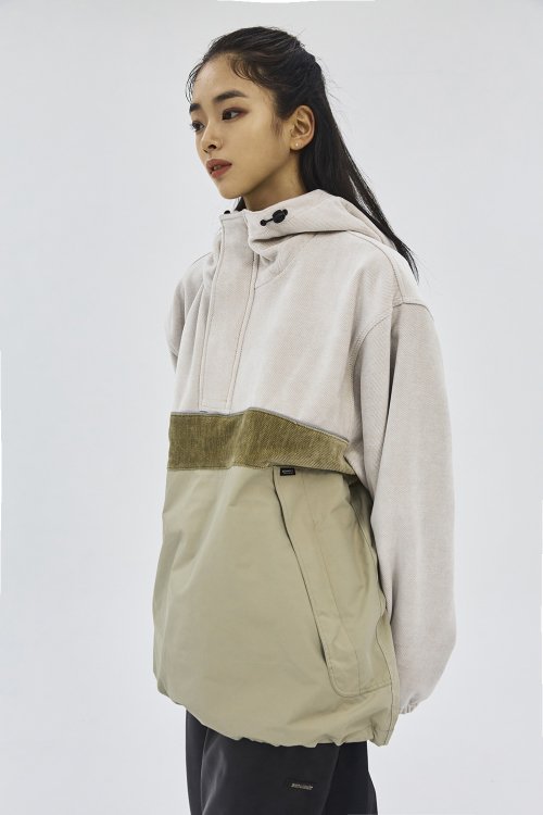 Мягкий анорак с капюшоном HF Beige Tone Multi