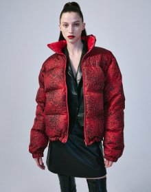 OVERSIZED DOWN JACKET REVERSIBLE_RED