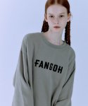 팽고(FANGOH) F-로고 자수 크루넥 맨투맨 Grey