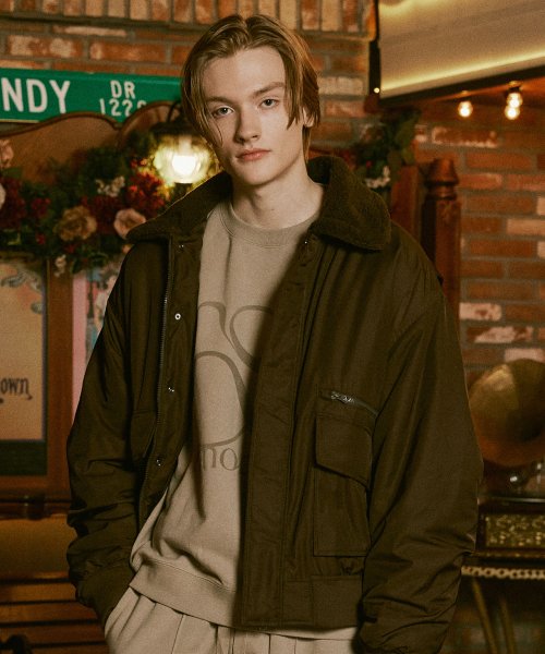 COLLAR PADDED JUMPER [2 COLOR]