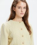 해바이해킴(HAE BY HAEKIM) CABLE KNIT CARDIGAN_YELLOW