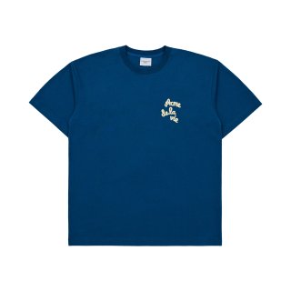 아크메드라비(ACME DE LA VIE) EMBOSSING SCRIPT LOGO SHORT SLEEVE T-SHIRT BLUE GREEN 상품 이미지