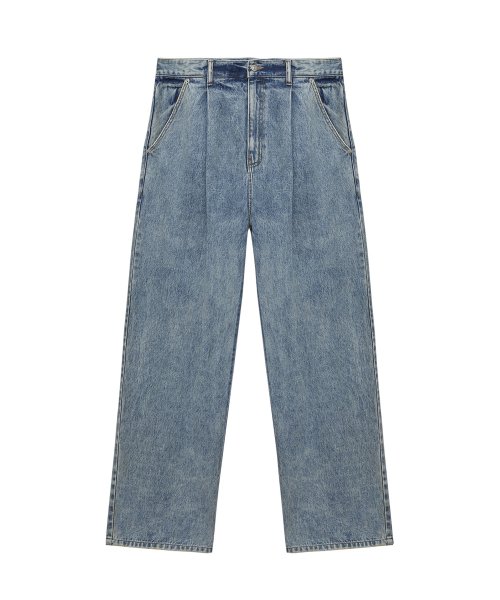 MUSINSA | INSTANTFUNK Ms Snow Washed Wide Denim Pants