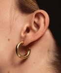 먼데이에디션(MONDAY EDITION) Golden Hoop Earrings 6