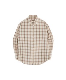 Gallery Graphic Check Pattern Shirt - Brown