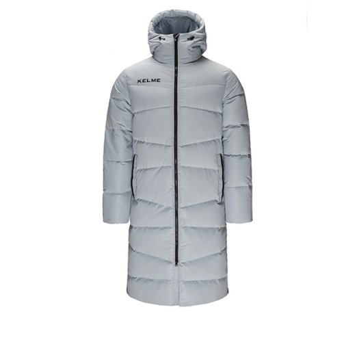 Спортивный длинный пуховик 3881407 Grey