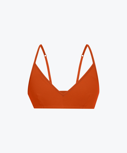 Органический бралетт O_Red Orange