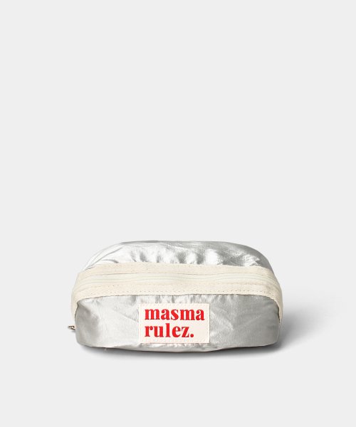 180도 Hapoom cosmetic pouch _ 글리터리 실버