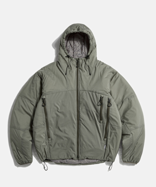 Insulated Hiking Jacket Grey Olive