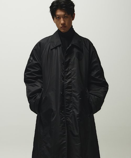 Утепленное пальто макси (Black)