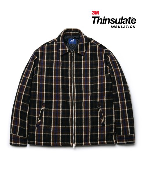 Куртка-дриззлер 3M Thinsulate из шерсти в клетку, Brown