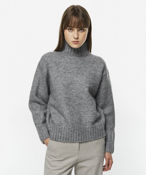 Grey turtleneck deals sweater