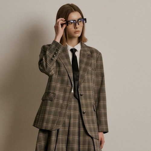 WD_Intellectual plaid set_Jacket