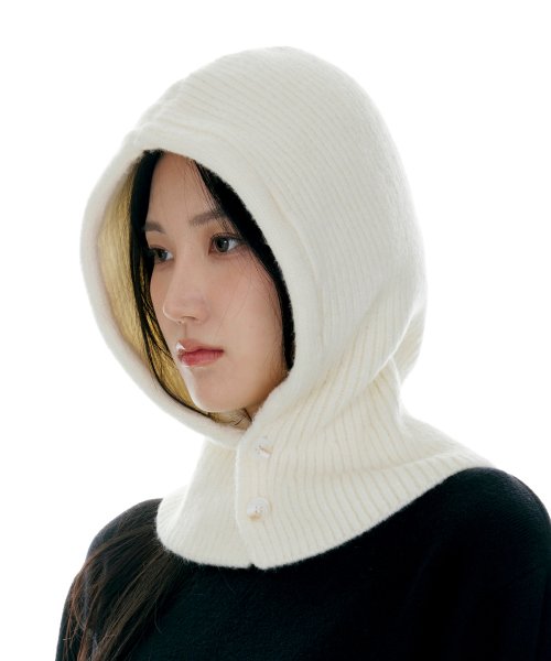 울 바라클라바 (아이보리)