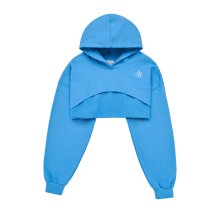 CIRCLE NEW SYMBOL LOGO BOLERO HOODIE BLUE