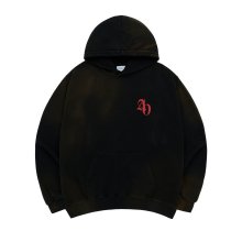 NEW SYMBOL LOGO SPRAY WASHING HOODIE BLACK