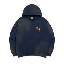 NEW SYMBOL LOGO SPRAY WASHING HOODIE NAVY